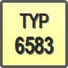 Piktogram - Typ: 6583